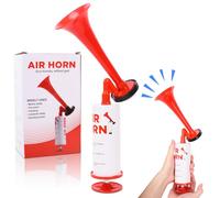 Fzyisw Compressed Air Fanfare, Compressed Air Horn, Handheld Air Horn, Extremely Loud, Flutter for Cheering, Air Pressure Horn, Air Horn, Party Horn, Ideal for Football, Sports Events & Outdoor