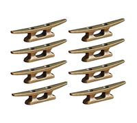 Fzzuzdlap Boat Dock Cleat 4 Inch for Mooring Boat Bronze Host Cast Iron Suitable for Nautical Beach Lake Maritime Decor,8Pcs