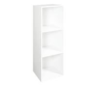 G-0570 3-Cube Wooden Storage Unit Small Bookcase with Open Display Shelves, Space-Saving Cube Shelf for Living Room & Bedroom