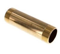 G 1 1/2'' Brass Double Pipe Nipple 16 Bar DIN 2982 - 150mm