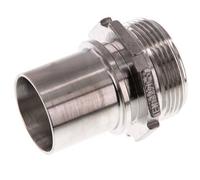 G 1 1/2'' Male x 38mm Stainless steel Hose barb with Safety Collar DIN 2817