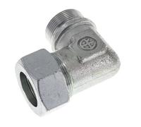 G 1 1/2'' Male x 38S Zinc plated Steel 90 deg Elbow Fitting 315 Bar DIN 2353