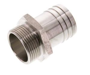G 1 1/4'' Male x 38mm Stainless steel Hose barb 40 Bar