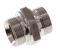 G 1 1/4'' Stainless steel Double Nipple 315 Bar - Hydraulic