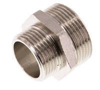 G 1 1/4'' x G 1'' Nickel plated Brass Double Nipple 16 Bar