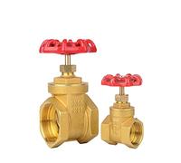 G 1/2" 3/4" 1" 1-1/2" 2" Female Thread Brass Gate Valve DN15 DN20 DN25 DN32 DN40 DN50 with Steel Handwheel Full Port(DN50)