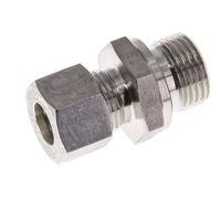 G 1/2'' Male x 12L Stainless steel Straight Compression Fitting with FKM Seal 315 Bar DIN 2353