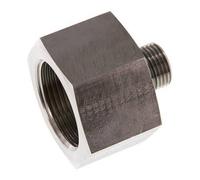 G 1/2'' x G 1 1/4'' M/F Stainless steel Reducing Adapter 400 Bar - Hydraulic