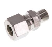 G 1/4'' Male x 12L Stainless steel Straight Compression Fitting 315 Bar DIN 2353