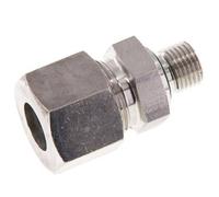 G 1/4'' Male x 14S Stainless steel Straight Cutting Ring with FKM Seal 630 Bar DIN 2353