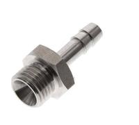 G 1/4'' Male x 6mm Stainless steel Hose barb 40 Bar