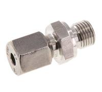 G 1/4'' Male x 6S Stainless steel Straight Cutting Ring with FKM Seal 630 Bar DIN 2353