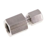 G 1/4'' x 6L Stainless steel Straight Compression Fitting 315 Bar DIN 2353