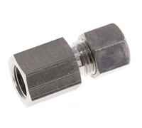 G 1/4'' x 8L Stainless steel Straight Compression Fitting 315 Bar DIN 2353