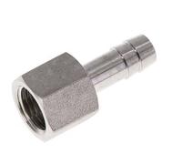 G 1/4'' x 8mm Stainless steel Hose barb 40 Bar
