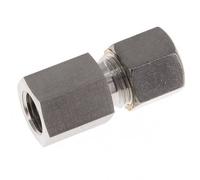 G 1/4'' x 8S Stainless steel Straight Compression Fitting 630 Bar DIN 2353