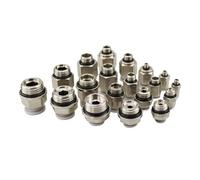 G 1/8" 1/4" 3/8" 1/2" BSPP Male to 4 6 8 10 12 14 16mm Tube OD Brass Air Pneumatic Pipe Fitting Connector Coupler Air Compressor(4-G02)
