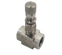 G 1/8" 1/4" NPT 1/2" Stainless Steel 304 Needle Valve Micro Adjustment Valve WL11H-320P Flow Regulating Valve(1/4",NPT Thread)