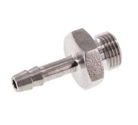 G 1/8'' Male x 4mm Stainless steel Hose barb 40 Bar