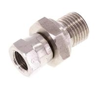 G 1/8'' x G 1/4'' F/M Stainless steel Reducing Adapter 350 Bar - Hydraulic
