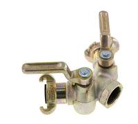 G 1'' Double Throttle Valve Claw Coupling DIN 3487 Cast Iron