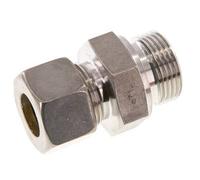 G 1'' Male x 20S Stainless steel Straight Compression Fitting with FKM Seal 400 Bar DIN 2353