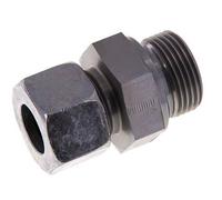 G 1'' Male x 20S Zinc plated Steel Straight Cutting Ring with FKM Seal 400 Bar DIN 2353