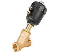 G 1'' NO Pneumatic 2-Way Angle Seat Valve Brass - 2000 - 186343