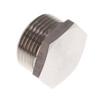 G 1'' Stainless steel Closing plug with Outer Hex 40 Bar
