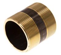 G 2'' Brass Double Pipe Nipple 16 Bar DIN 2982 - 60mm