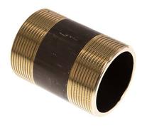 G 2'' Brass Double Pipe Nipple 16 Bar DIN 2982 - 80mm