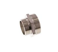 G 2'' x G 1 1/2'' Nickel plated Brass Double Nipple 16 Bar