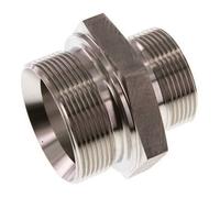 G 2'' x G 1 1/2'' Stainless steel Double Nipple 160 Bar - Hydraulic