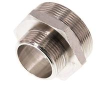 G 2'' x G 1 1/4'' Nickel plated Brass Double Nipple 16 Bar