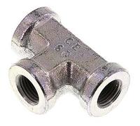 G 2'' Zinc plated Steel Tee 100 Bar - Hydraulic