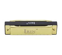 G-20 Mouthorgan 10 Holes 20 Tones Key of G Blues Harmonica with ABS Box for Beginners Music Lovers Christmas Gift Wind Instrument Gold