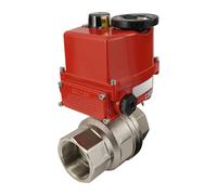 G 3/4 inch 2-Way brass Modulating Electric ball valve 24 V AC/DC