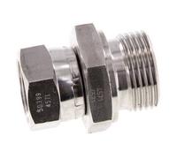G 3/4'' x G 1'' F/M Stainless steel Reducing Adapter 175 Bar - Hydraulic