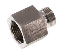 G 3/4'' x G 1'' M/F Stainless steel Reducing Adapter 400 Bar - Hydraulic