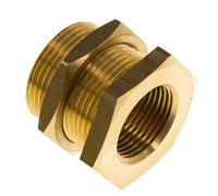 G 3/4'' x M34x2 F/M Brass Bulkhead Fitting 16 Bar