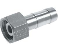 G 3/8'' x 4mm Stainless steel Hose barb with Nut 40 Bar