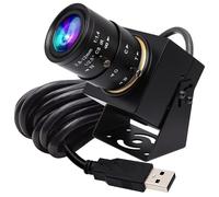G 4K USB Camera with Microphone Manual Zoom Webcam 5-50mm Variable Focus PC Camera for Computer Mini UVC USB2.0 Web Camera IMX317 Varifocal Audio Video USB with Camera 8mp Vari-focus Close-up Camera