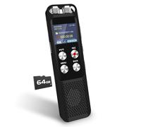G 72GB Voice-Activated Digital Planer: Portable Tape Recorder with Playback, Audio Recorder for Conferences, Meetings, Voice Recorder with
