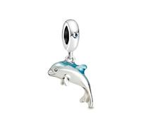 G 98 Dolphin Charm, Sterling Silver 925, Compatible with Pandora Bracelet