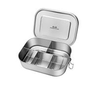 G.a HOMEFAVOR Stainless Steel Lunch Box Large Metal Bento Box with 5 Compartments 1400 ml Leakproof Food Sandwich Salad Storage Container