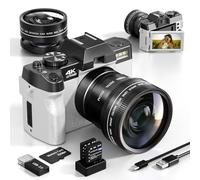 G-Anica TURE 4K Digital Cameras for Photography，48MP/60FPS Video Camera for Vlogging, Vlogging Camera for YouTube, Small Camera.Wide-Angle & Macro Lens