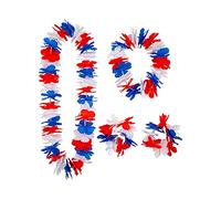 G.B Red White & Blue Hawaiian Leii Garland Accessories (4pc Set)