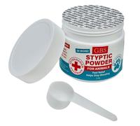 G.B.S 5 oz Styptic Powder for Dogs, Cats & Birds - Quick Blood Clotting for Nail Clipping, Minor Cuts, Tail Docking & Wing Clipping - Pet First Aid Hemostatic Powder with Sealed Top & Scoop