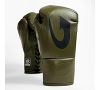 G-Boxing Cuban Pro Fight Boxing Gloves - 100% Genuine Leather, BBBoFC Approved, Handmade, Lace-Up, EVA Foam Padding - Professional Boxing Gloves for Competition & Training (Khaki, 8oz)