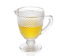 G Chroma Glass Pitcher 34.1 oz Carefe Jar Jug Water Bottle Bedside Drink-ware for Refreshments Iced-Beverage Tea Soda Juice Coke Beer Perfect for Dinner Parties Bars & Restaurants